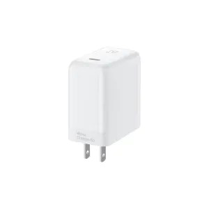 White power adapter on a white background