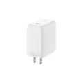 White power adapter on a white background