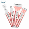 Set of Kemei hair removal devices on a white background