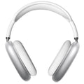 White over-ear headphones on a white background