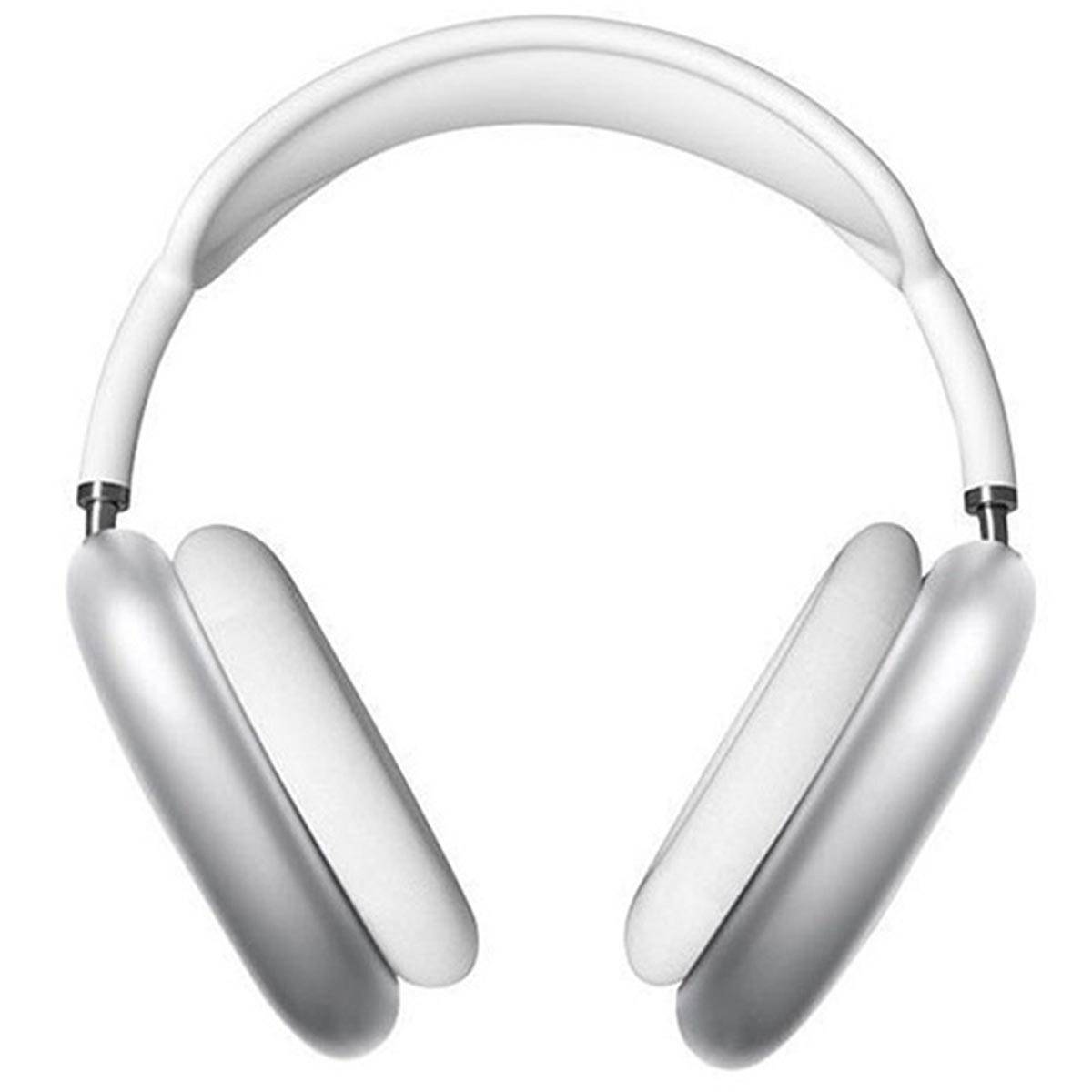 White over-ear headphones on a white background