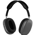 Black over-ear headphones on a white background
