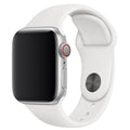 Smartwatch with a white strap  on a white background