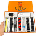 Box of Ultra 7-in-1 strap set with various watch straps and a phone case.